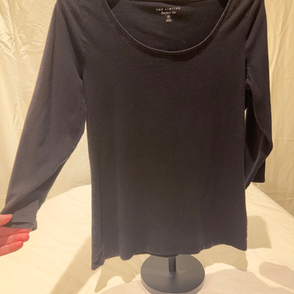 The Limited Women's Classic Black Long Sleeve Top